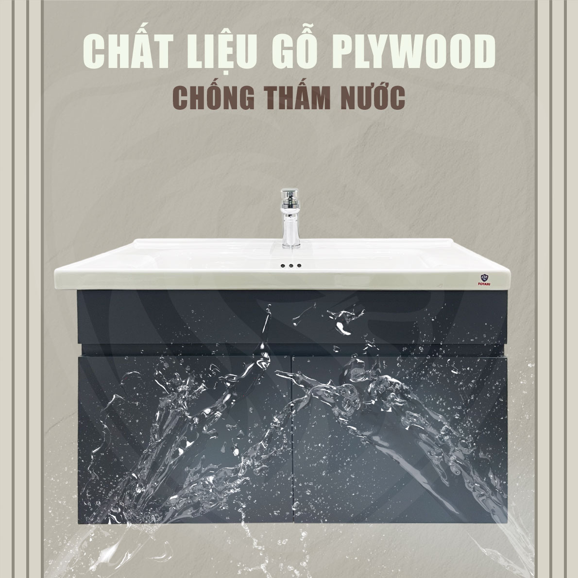 Tủ lavabo treo tường Fotari TN-2080
