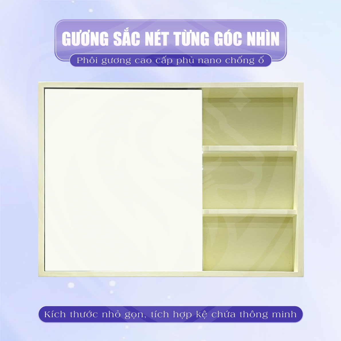 Tủ lavabo treo tường Kem Fotari TN-2080