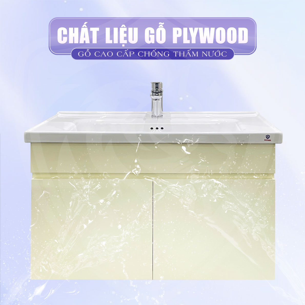 Tủ lavabo treo tường Kem Fotari TN-2080