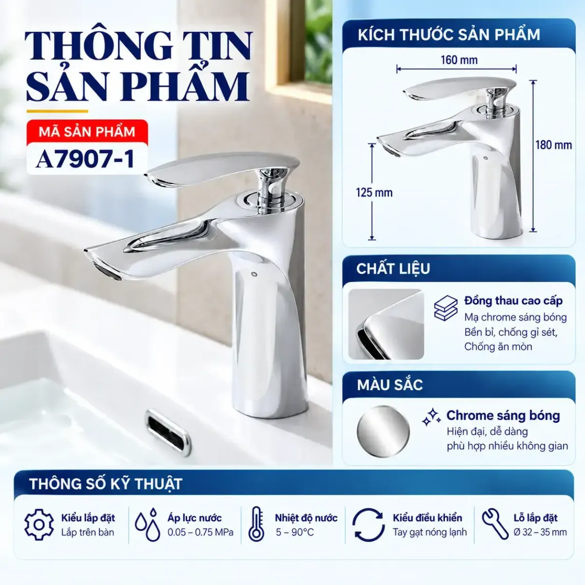 Vòi Lavabo A7907-1