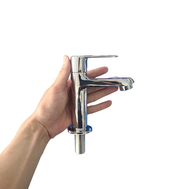 Vòi lạnh lavabo đồng thau mạ crom Fotari F-6025 