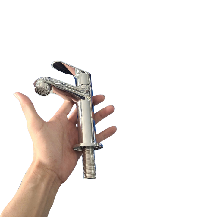 Vòi lạnh lavabo đồng thau mạ crom Fotari F-6025 