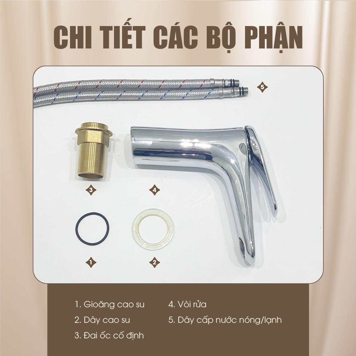 ​​ ​​Vòi Lavabo Nóng Lạnh Fotari A-VL31 