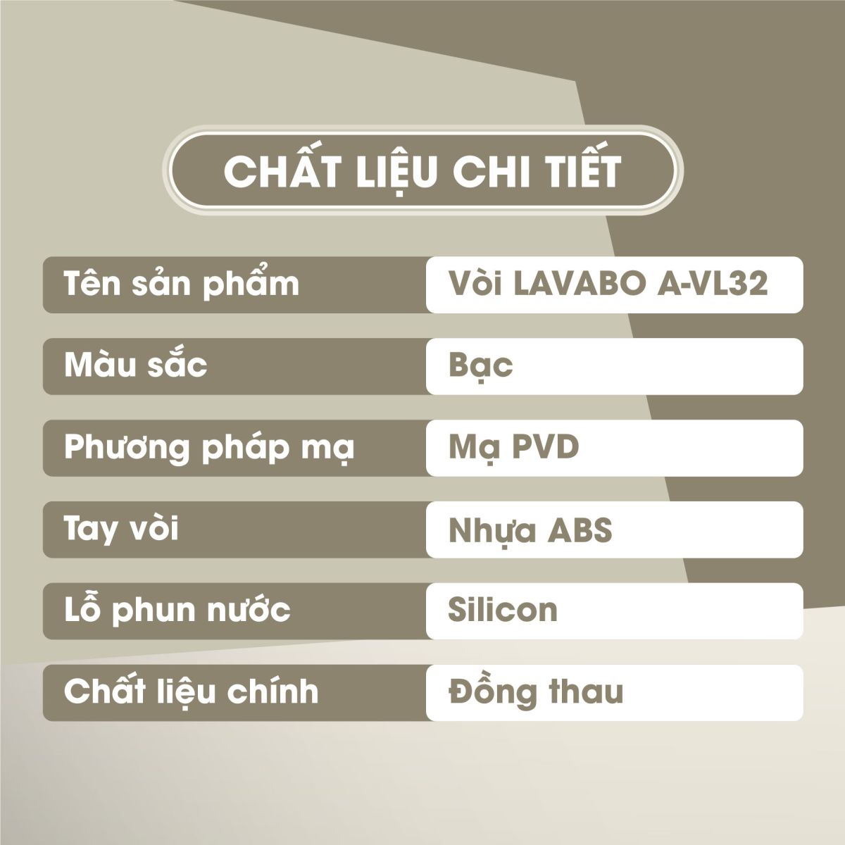 Vòi Lavabo Nóng Lạnh A-VL33