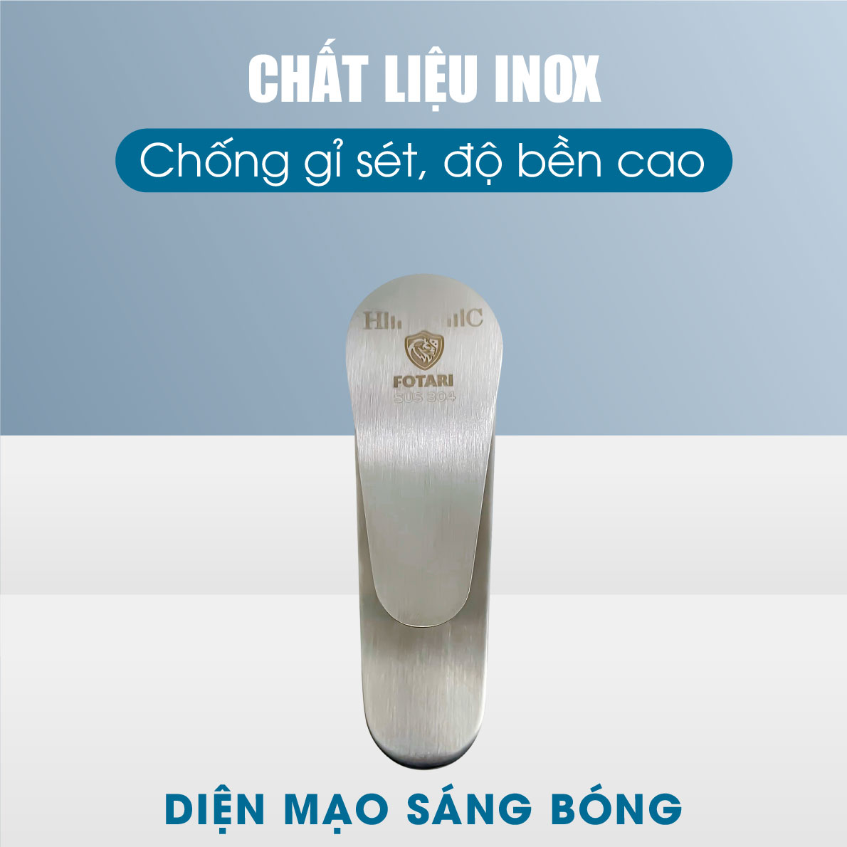 Vòi Lavabo Nóng Lạnh F-3001 chất liệu Inox cao cấp 