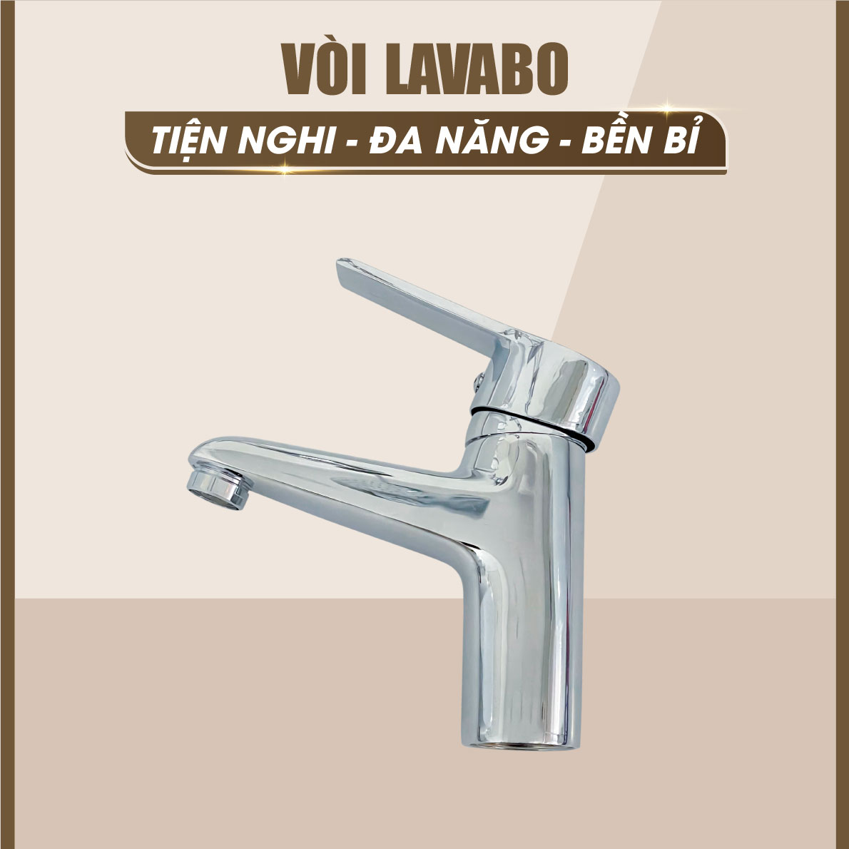 Vòi lavabo nóng lạnh F-3009