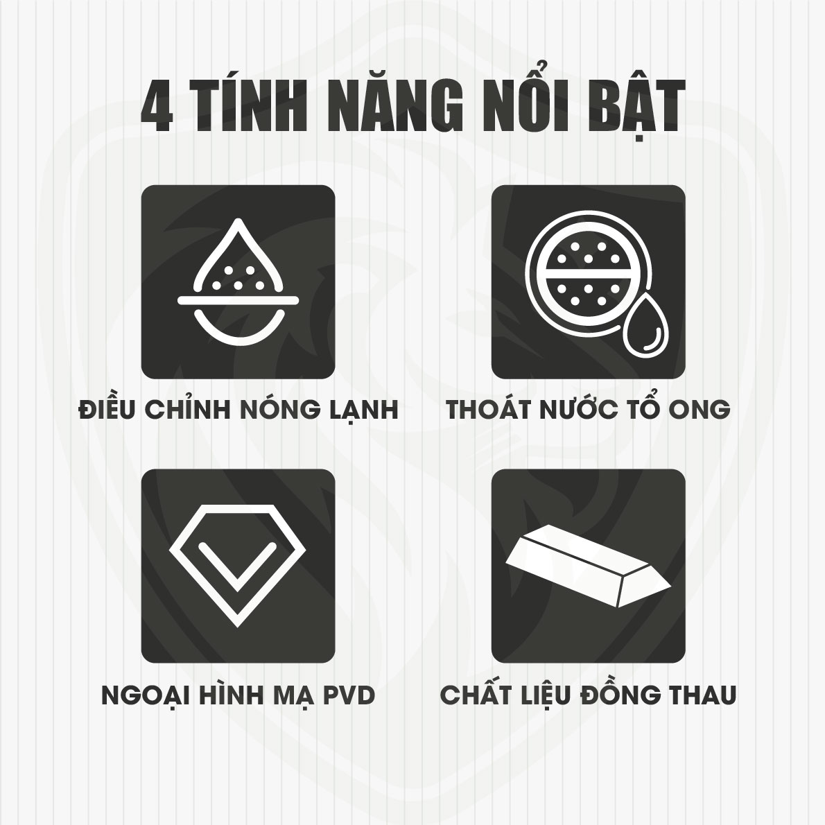 Các tính năng nổi bật của vòi chén nóng lạnh đồng thau mạ crom A4013