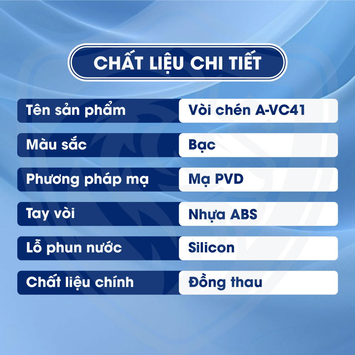 Chi tiết về chất liệu vòi chén nóng lạnh vòi chén nóng lạnh Fotari AVC41