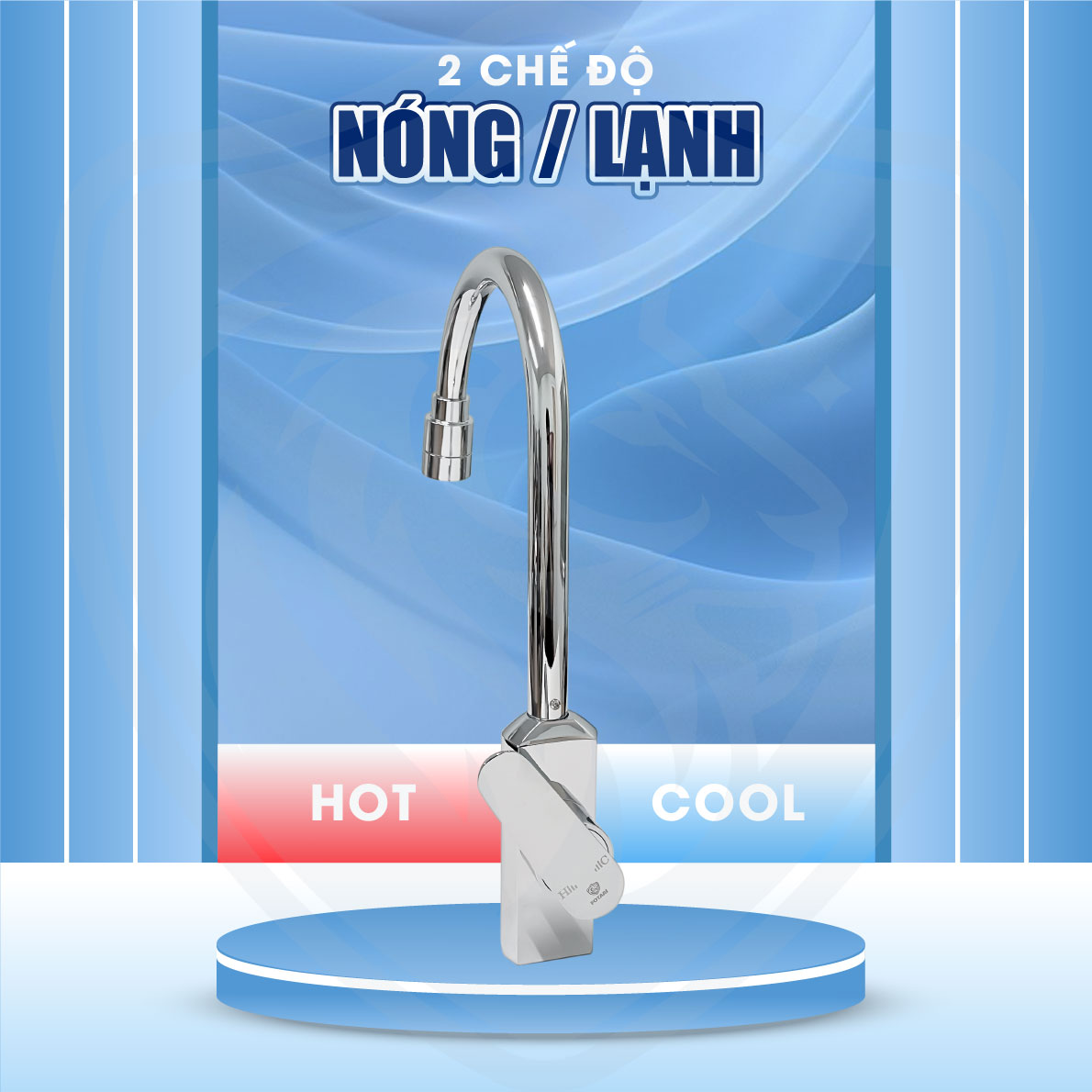 Vòi chén nóng lạnh Fotari AVC41 dùng cho 2 nguồn nước nóng, lạnh