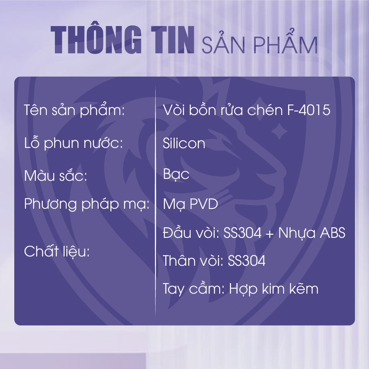 Vòi Nước Rửa Bát Nóng Lạnh Fotari F-4015