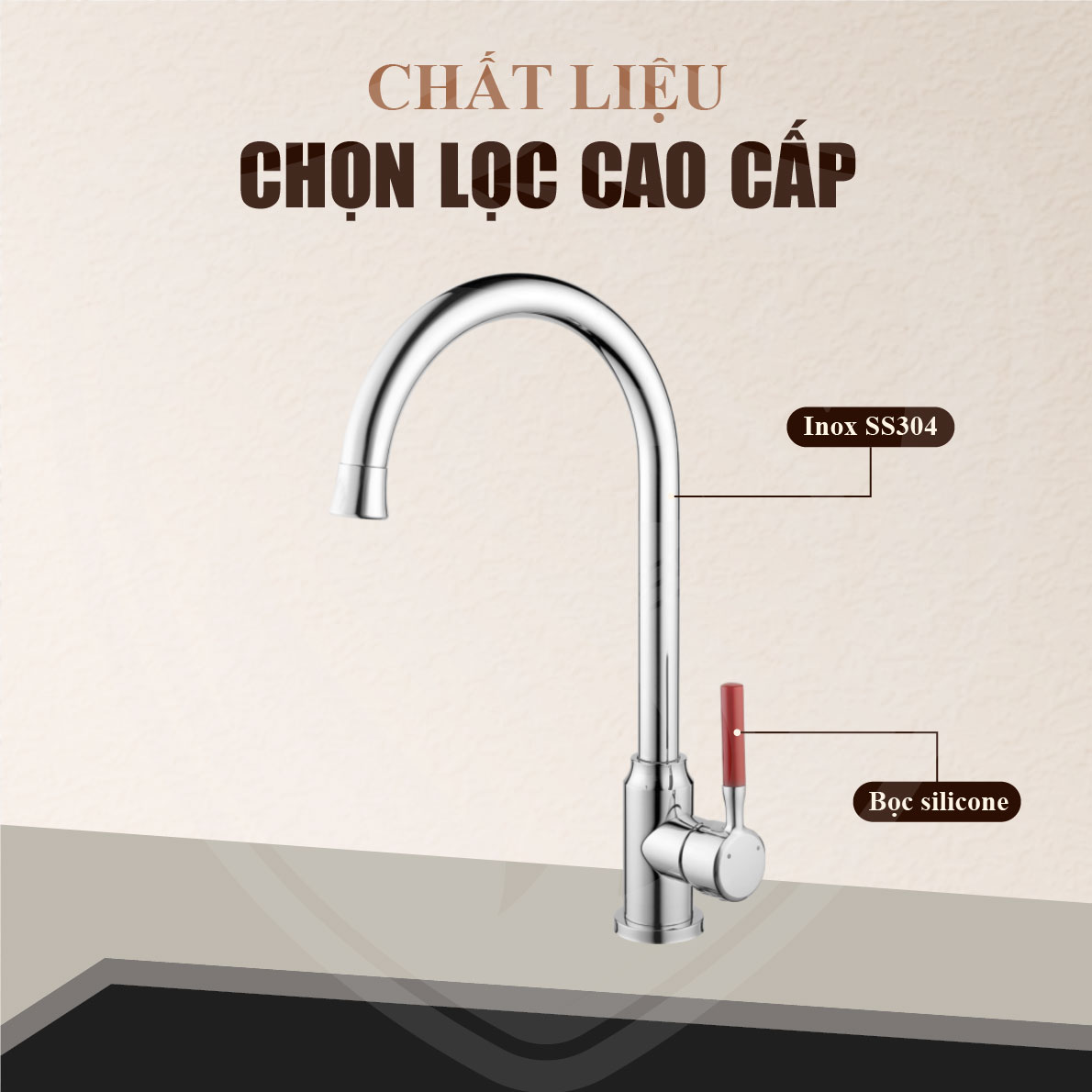 Vòi Chén Xoay Nóng Lạnh Fotari F-4024A 