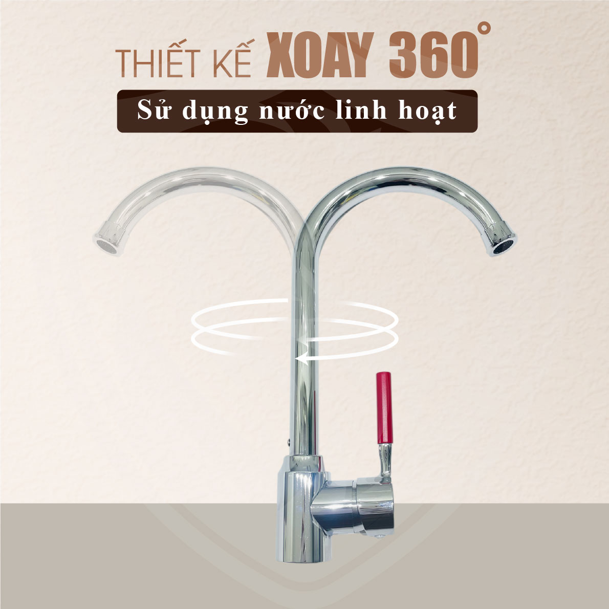 Vòi Chén Xoay Nóng Lạnh Fotari F-4024A 