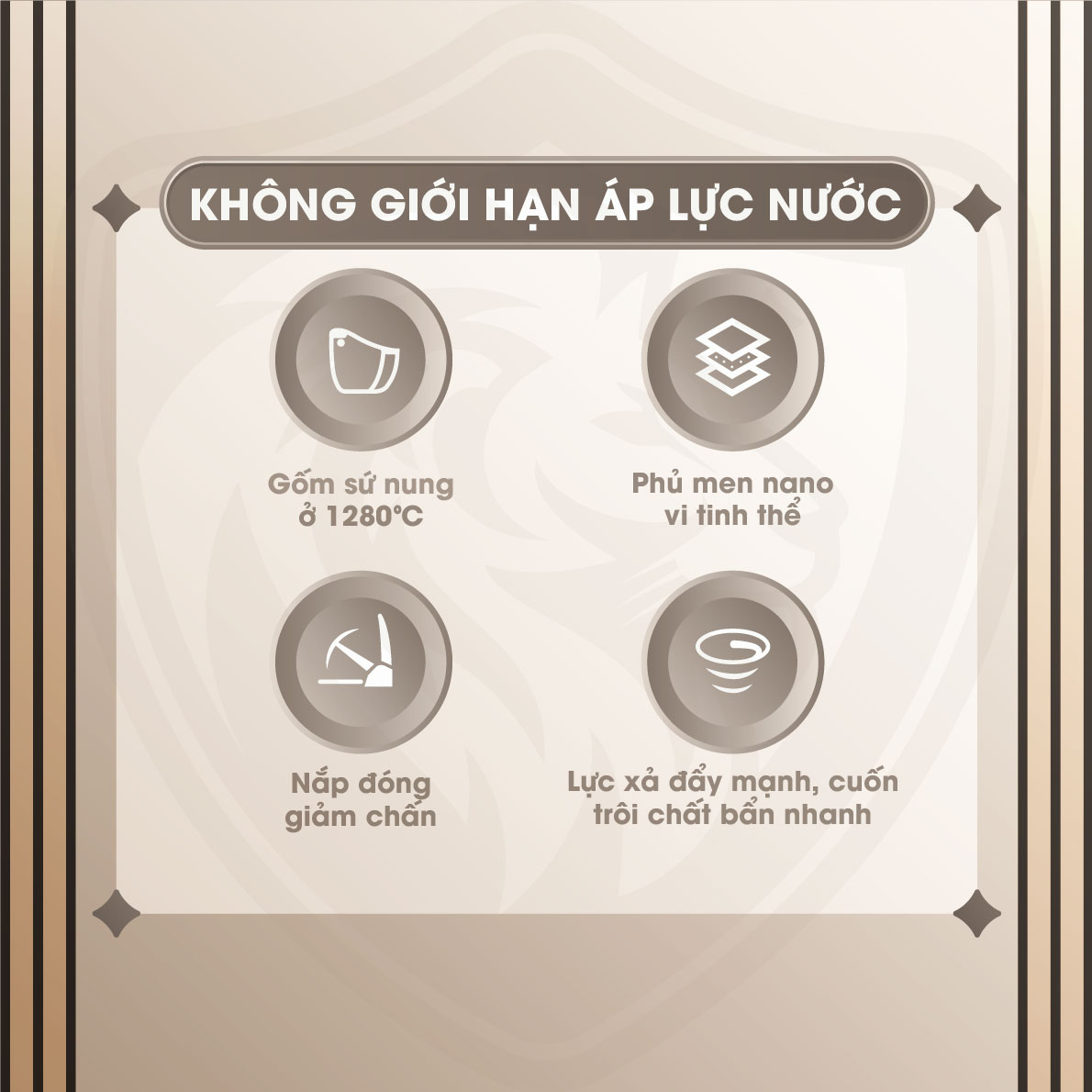 Bồn Cầu Sứ Nguyên Khối 1325 