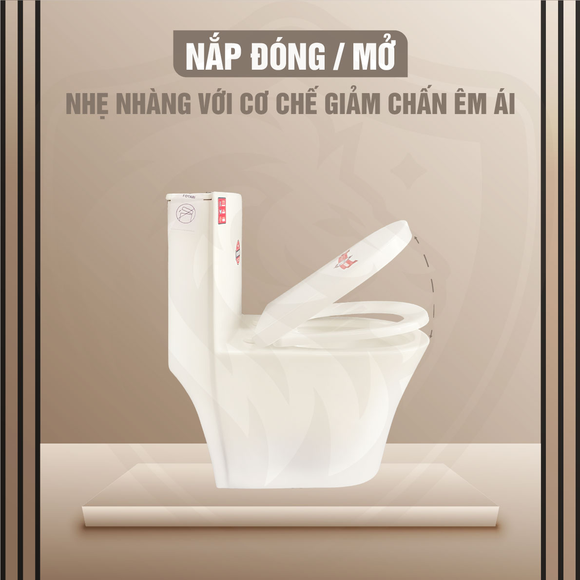 Bồn Cầu Sứ Nguyên Khối 1325 