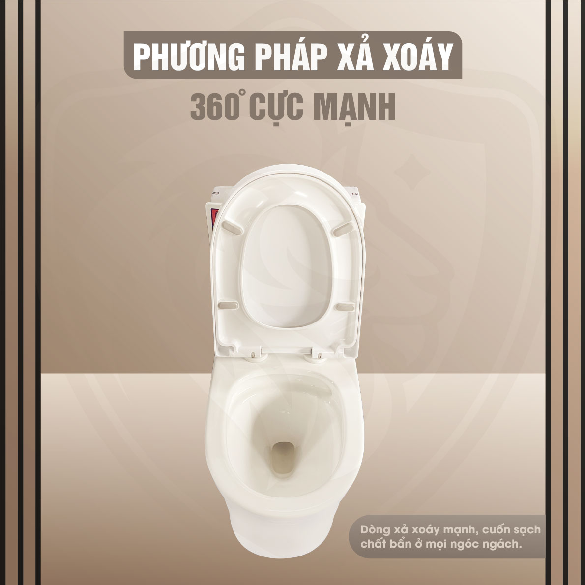 Bồn Cầu Sứ Nguyên Khối 1325 