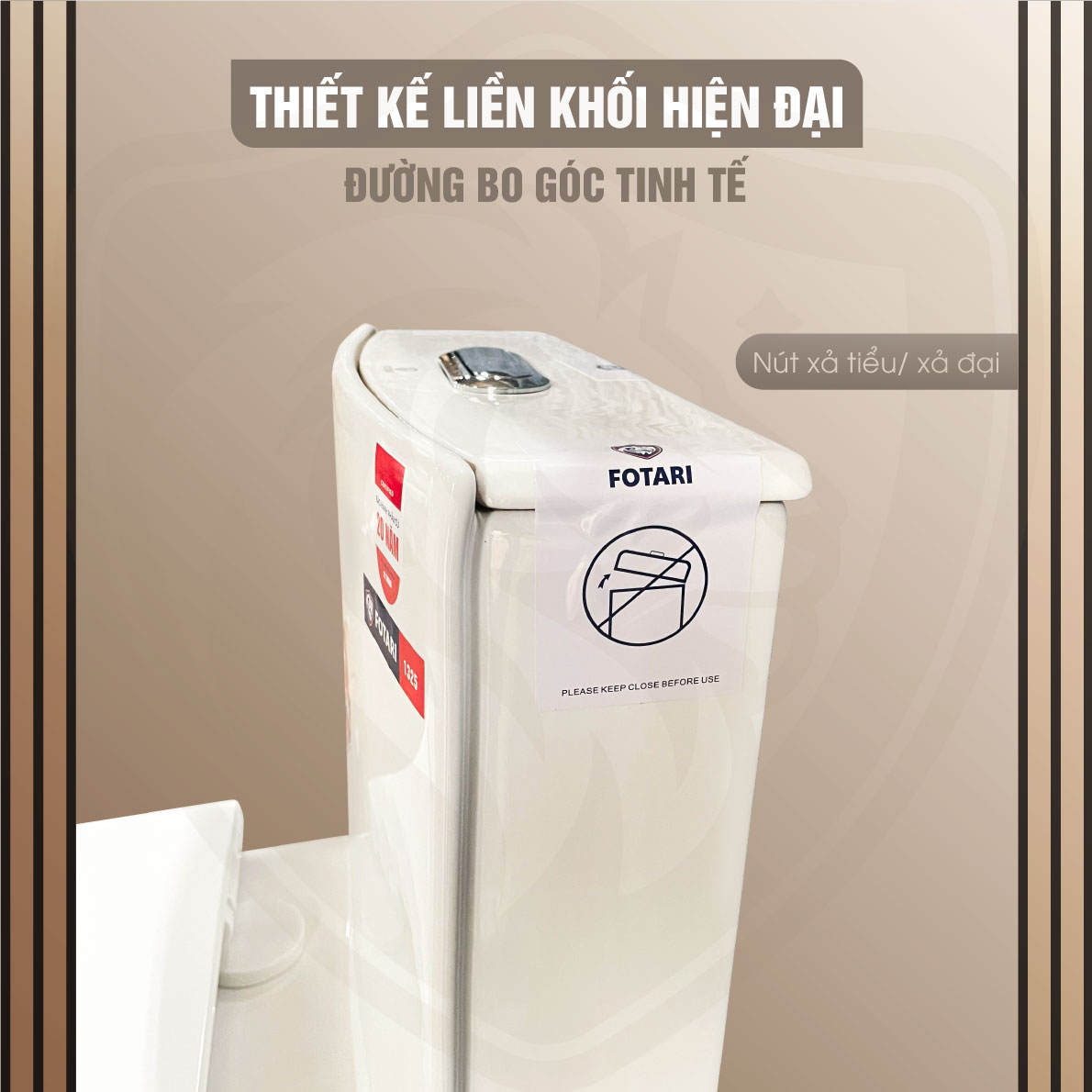 Bồn Cầu Sứ Nguyên Khối 1325 