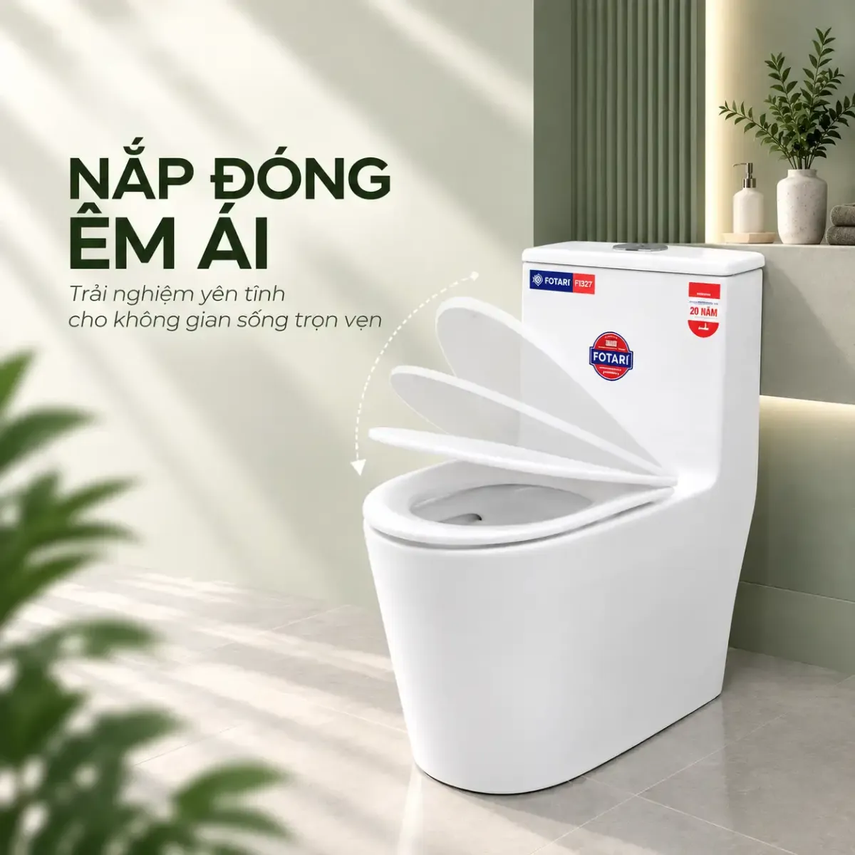 Bồn Cầu Sứ Fotari 1327