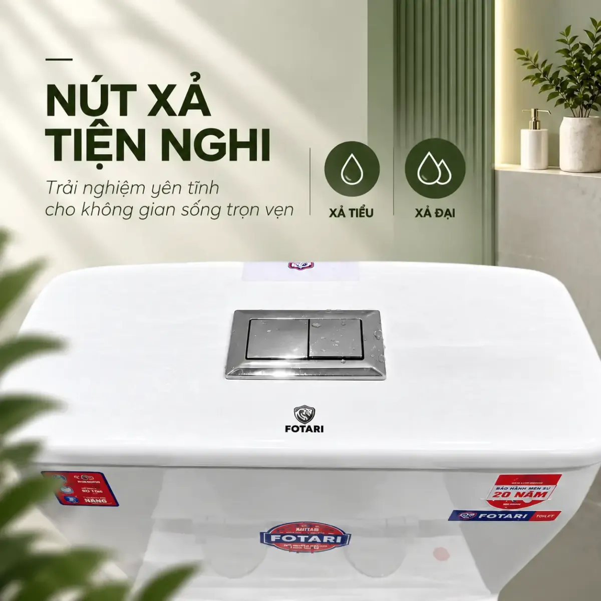 Bồn Cầu Sứ Fotari 1327