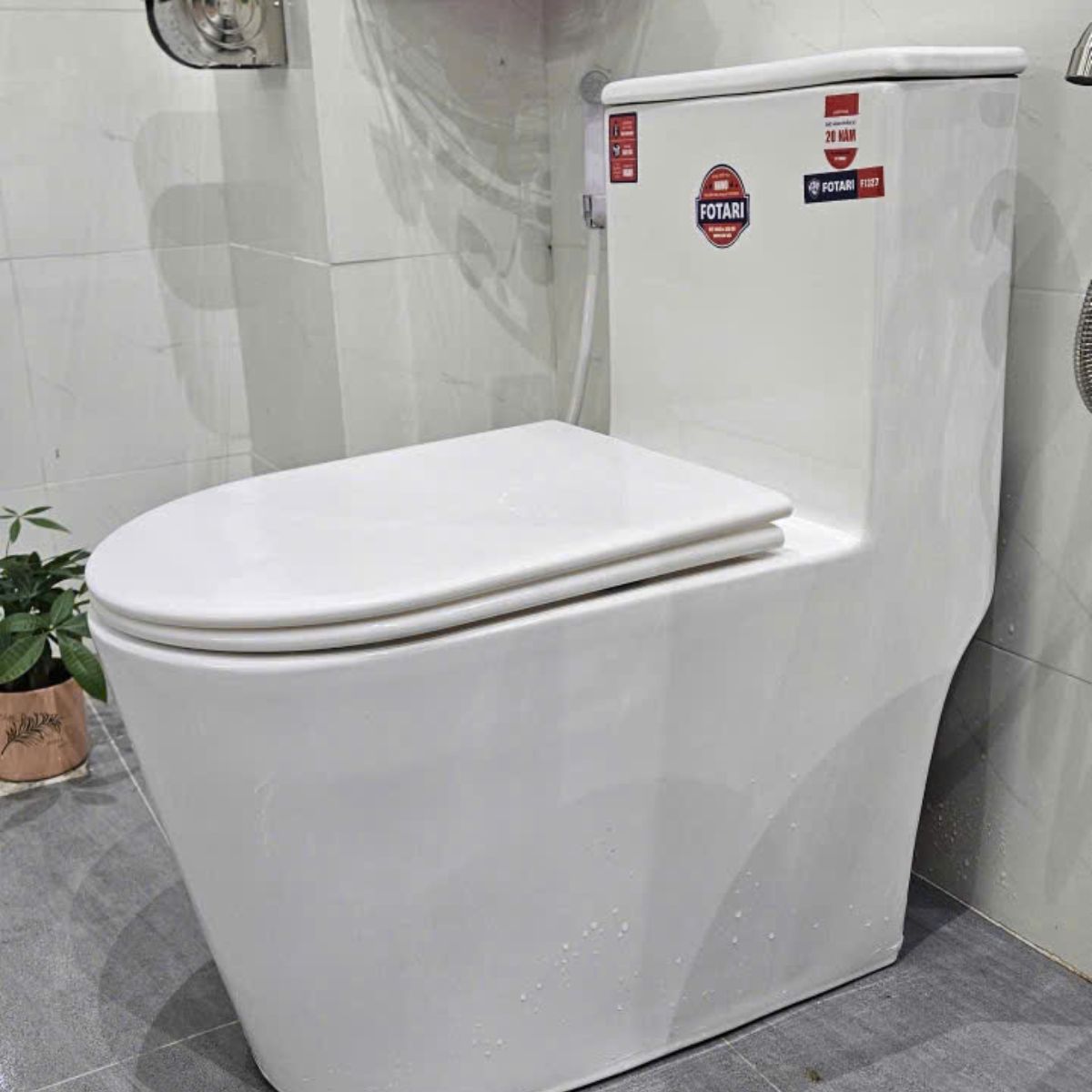 Ảnh chụp thực tế bồn cầu sứ Fotari 1327