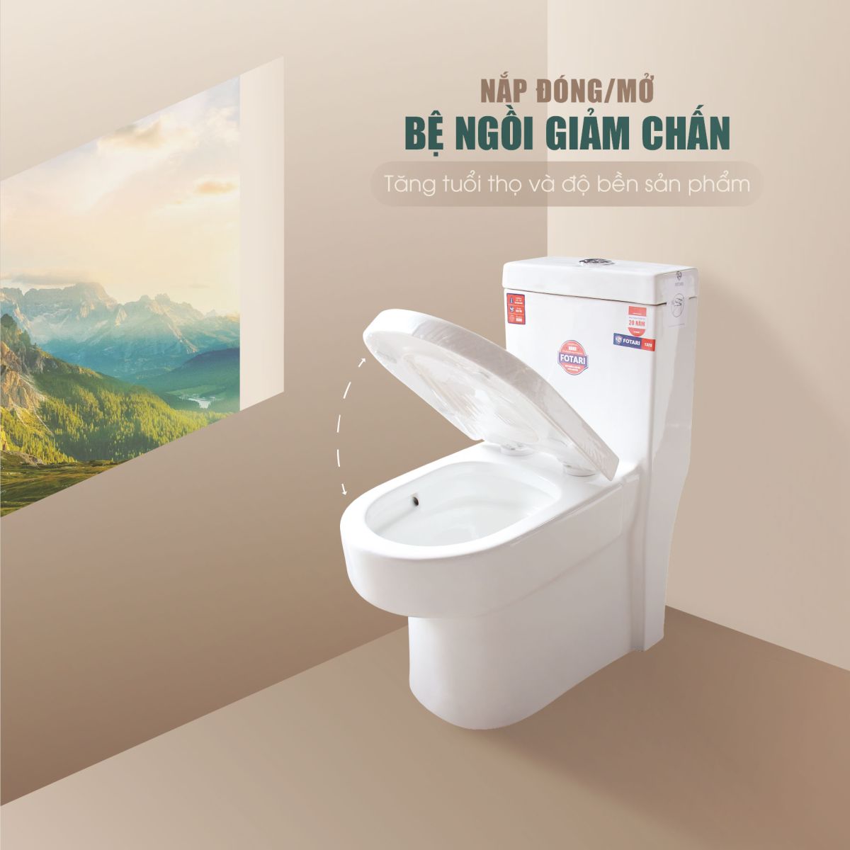 Bồn Cầu Liền Khối FOTARI 1328 7