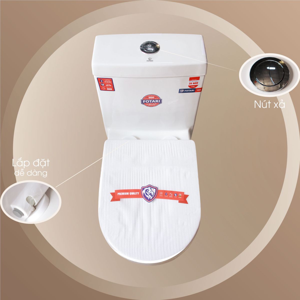 Bồn Cầu Liền Khối FOTARI 1328 5