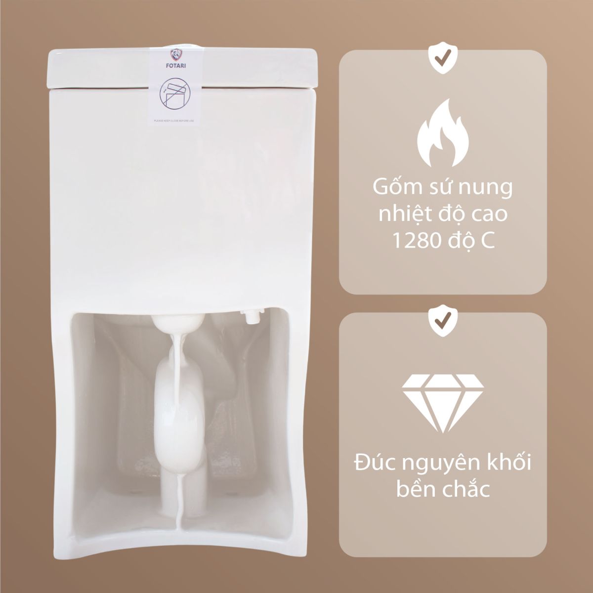Bồn Cầu Liền Khối FOTARI 1328 3