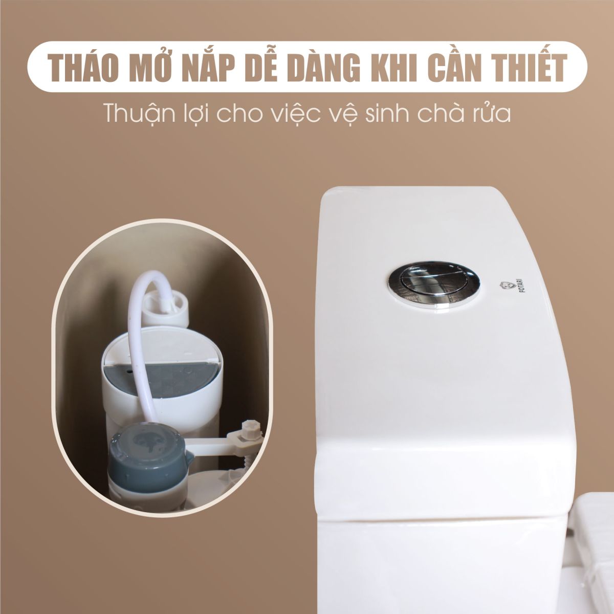 Bồn Cầu Liền Khối FOTARI 1328 4
