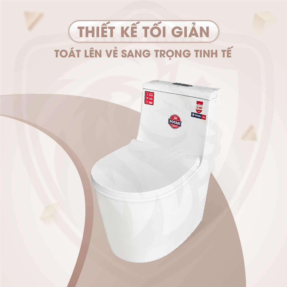 Bồn Cầu Liền Khối Fotari 1368 