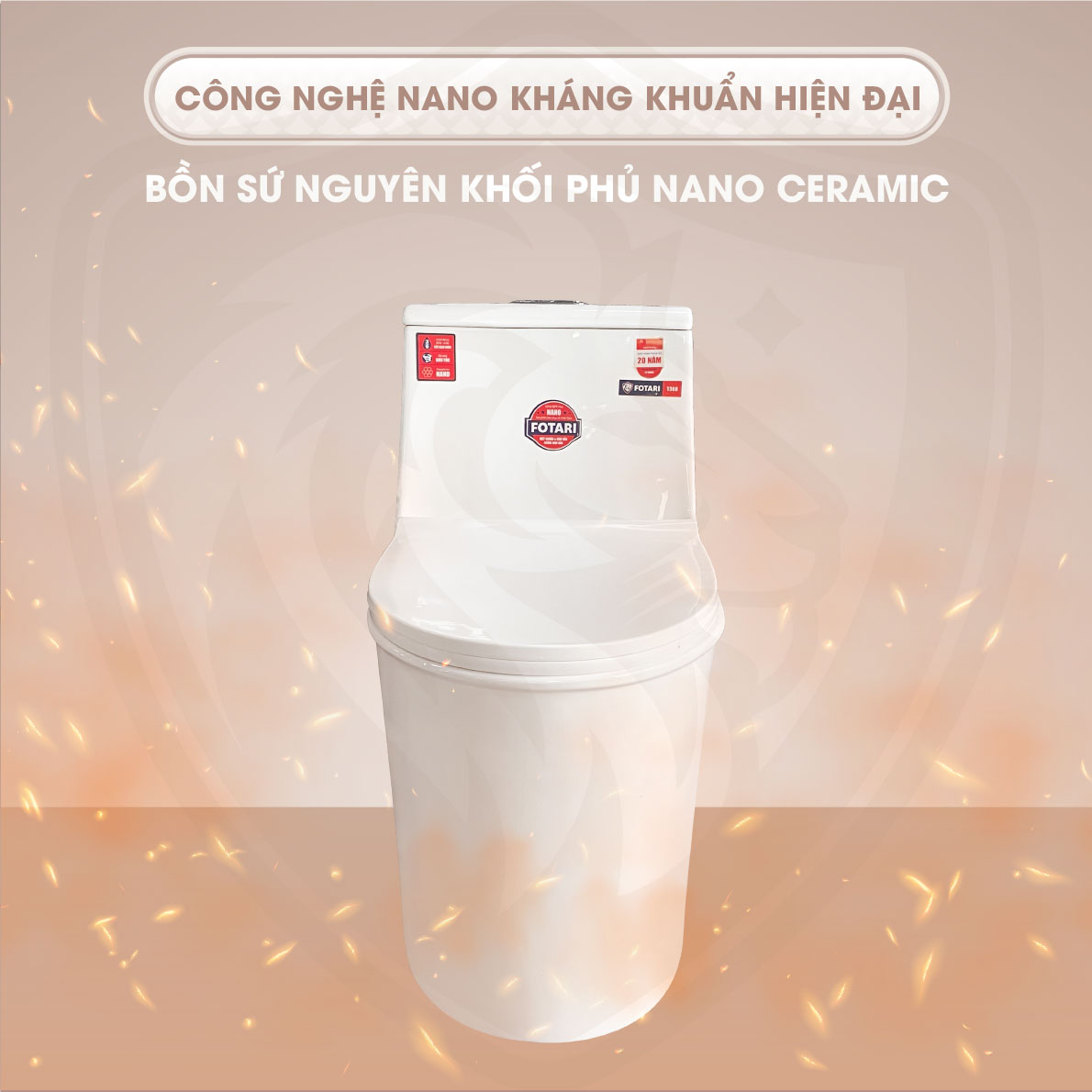 Bồn Cầu Liền Khối Fotari 1368 