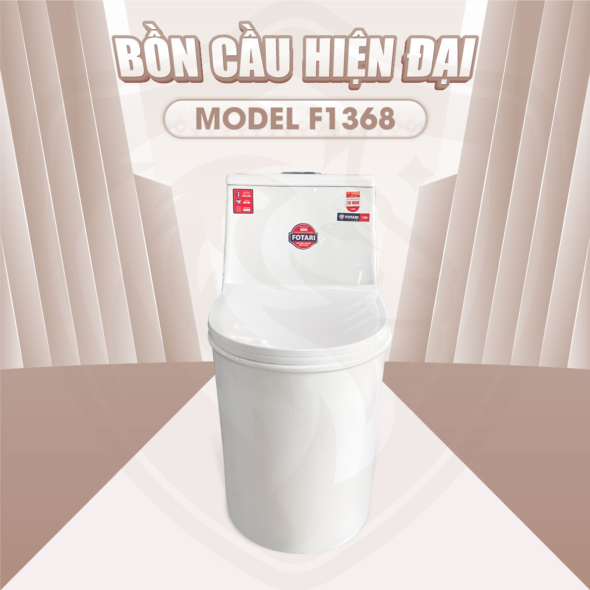 Bồn Cầu Liền Khối Fotari 1368 