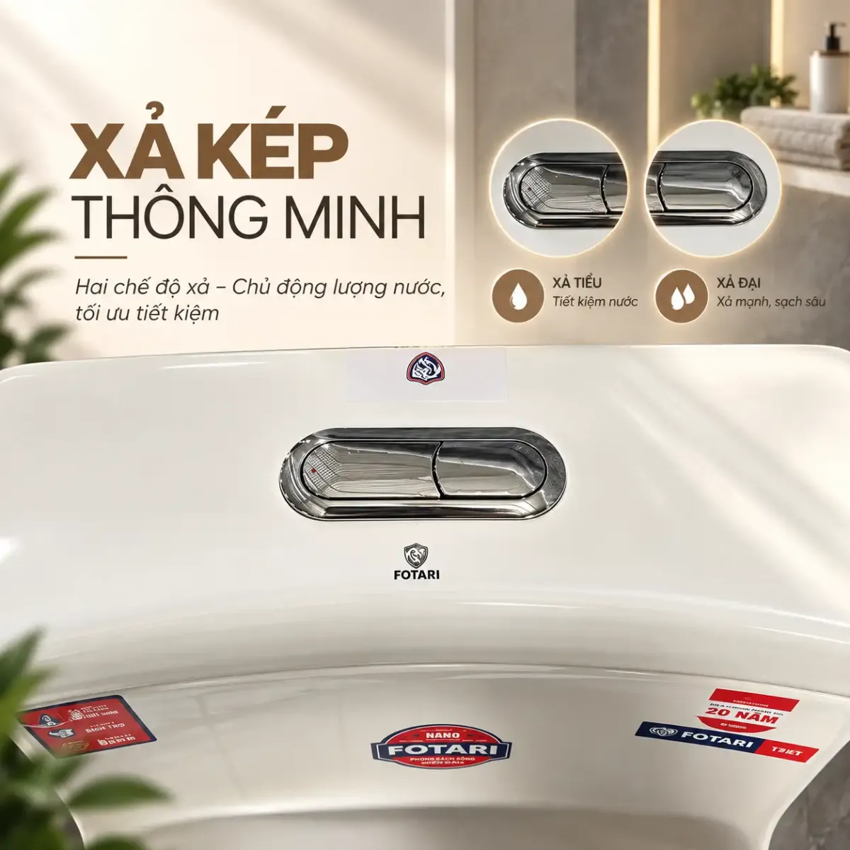 Bồn Cầu Liền Khối Fotari 1368