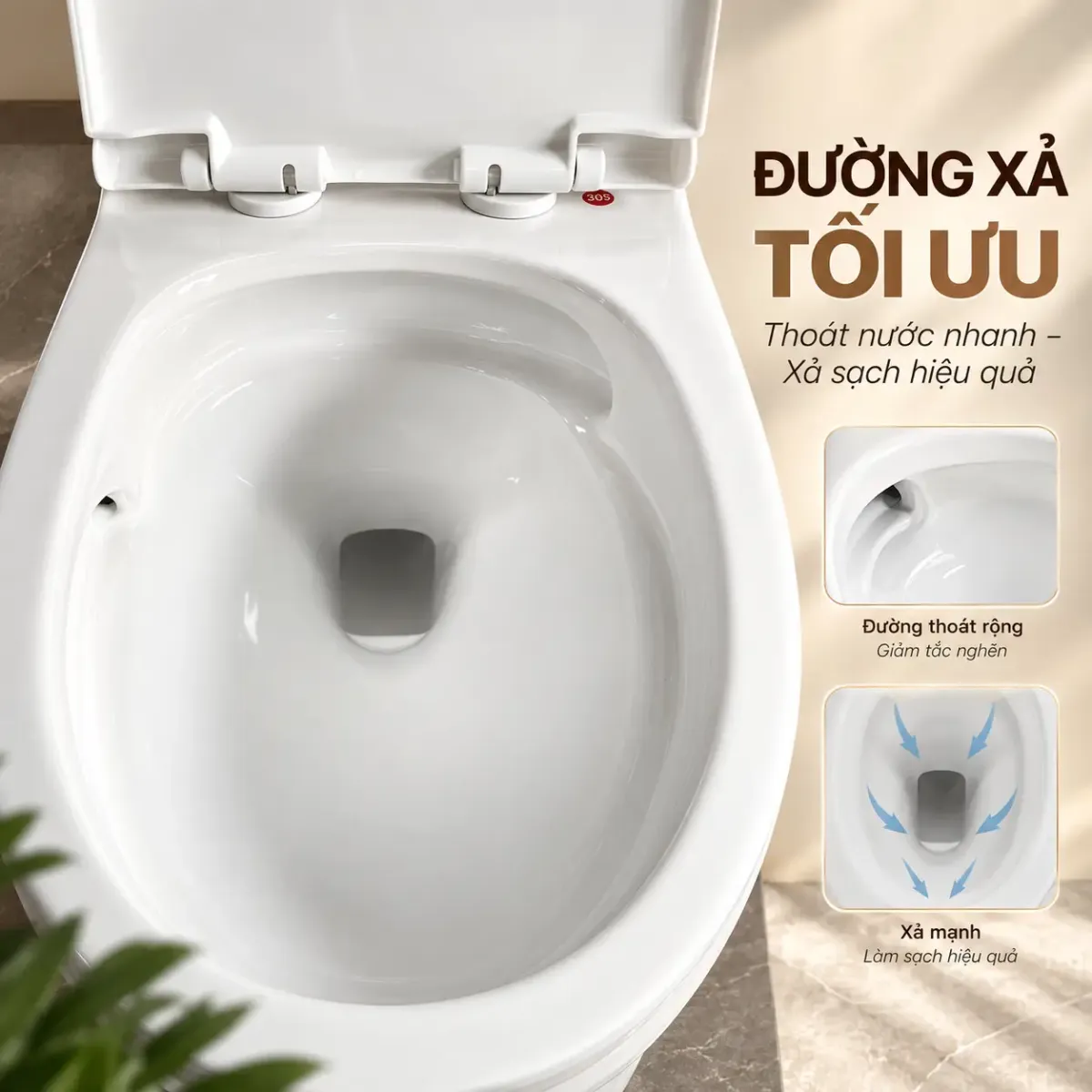 Bồn Cầu Liền Khối Fotari 1368
