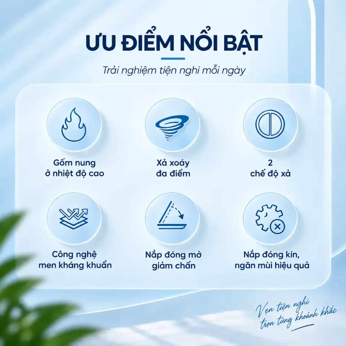 Bồn cầu nguyên khối nano ceramic F1662