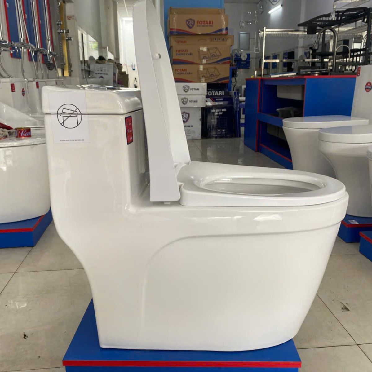 Ảnh chụp thực tế bồn cầu khối sứ Fotari 2526 4