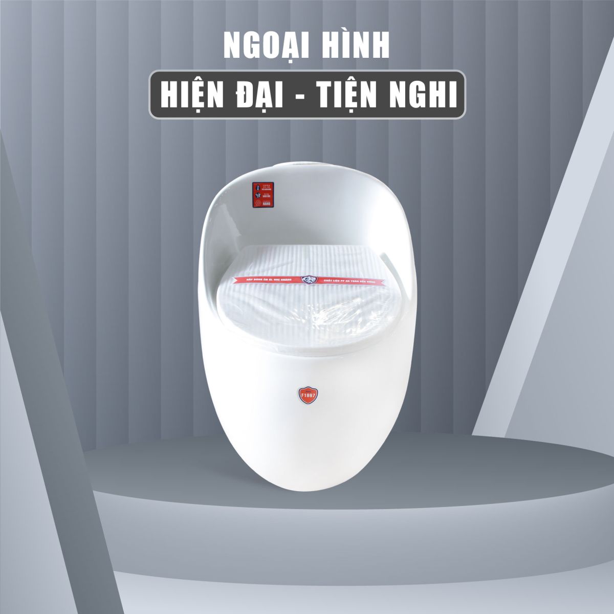 Bồn Cầu Trứng Khủng Long Fotari 6879  2