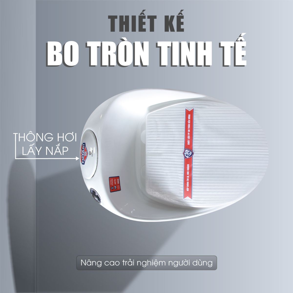 Bồn Cầu Trứng Khủng Long Fotari 6879  4