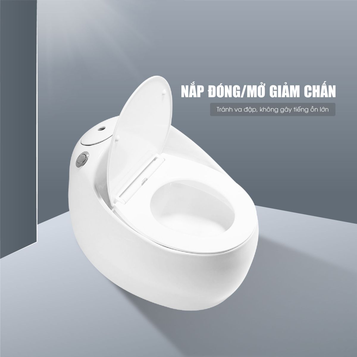 Bồn Cầu Trứng Khủng Long Fotari 6879  6