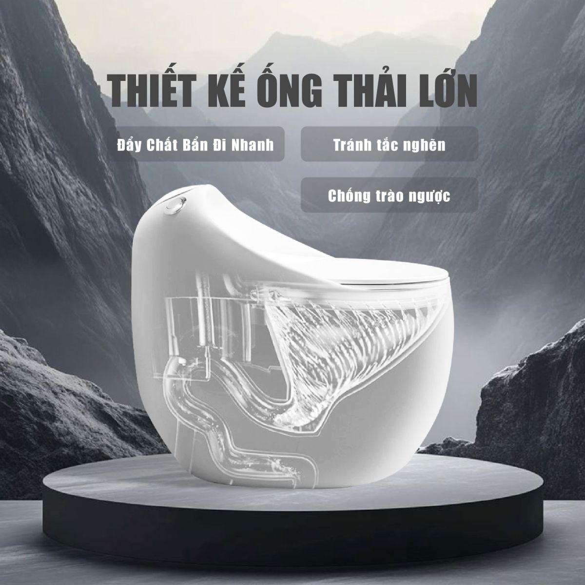 Bồn Cầu Trứng Khủng Long Fotari 6879 9