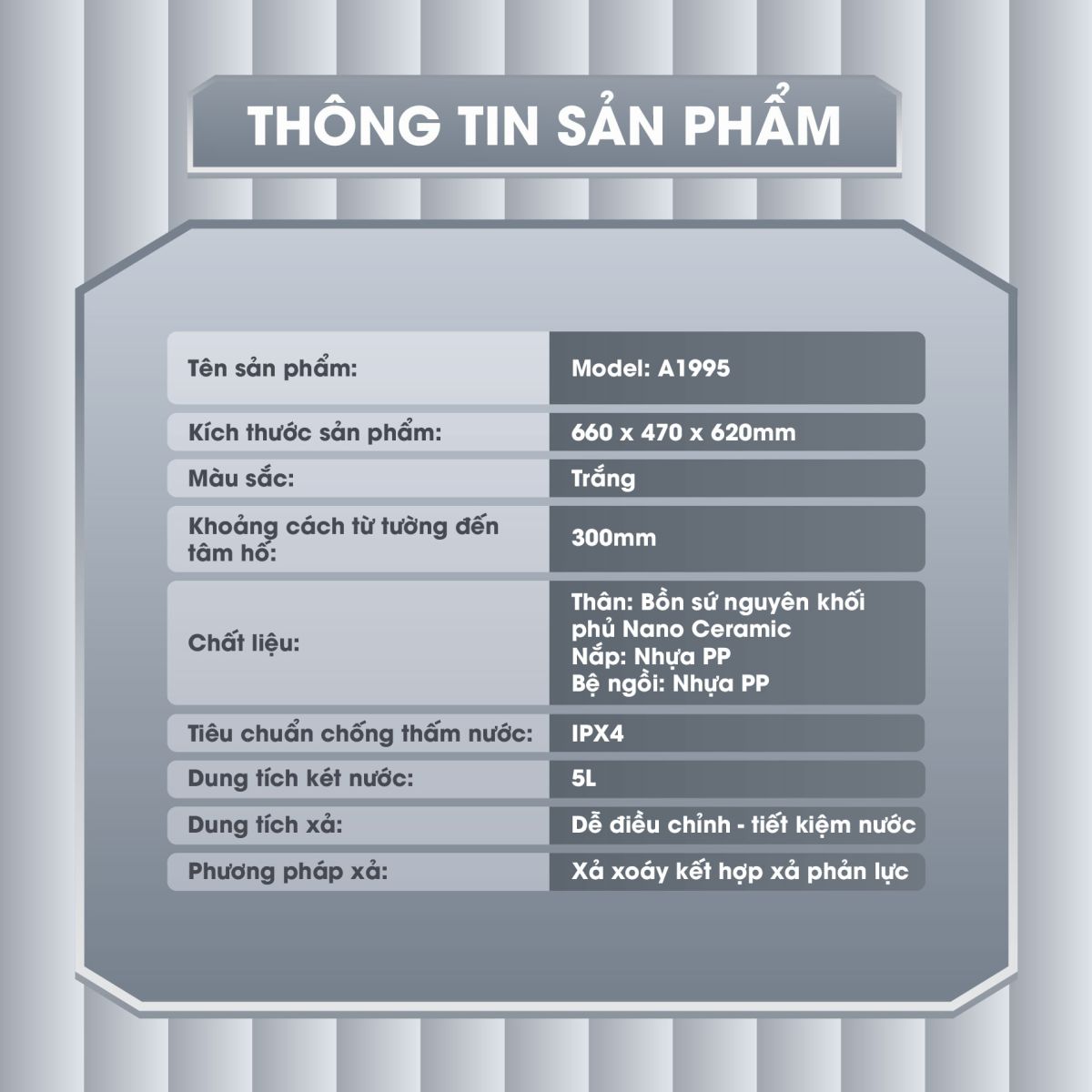 Bồn Cầu Trứng Khủng Long Fotari 6879 11