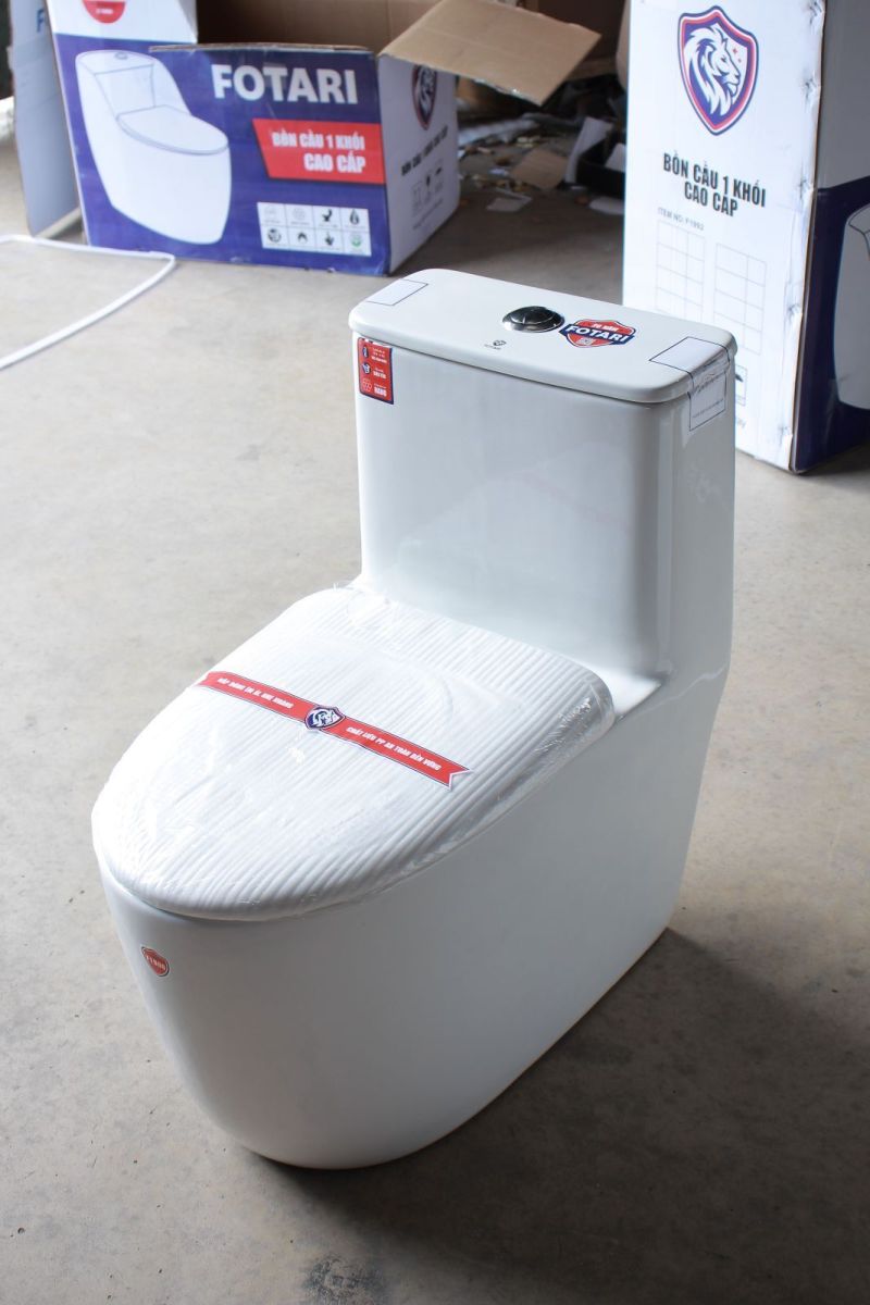 Bồn Cầu Nguyên Khối Nano Ceramic A-1996