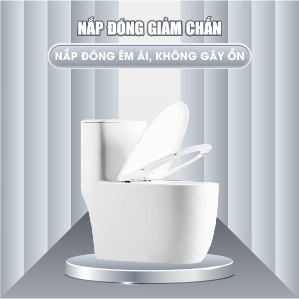 Bồn cầu nguyên khối nano ceramic A-1996