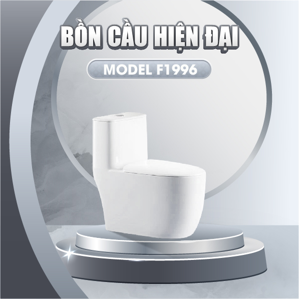 Bồn cầu nguyên khối nano ceramic A-1996