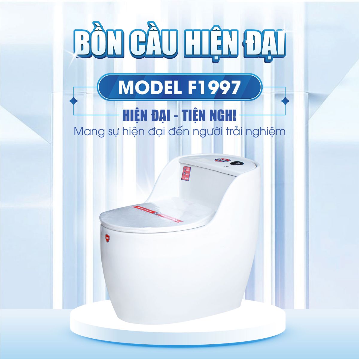 Bồn Cầu Trứng 1 Khối Fotari F-1997 1