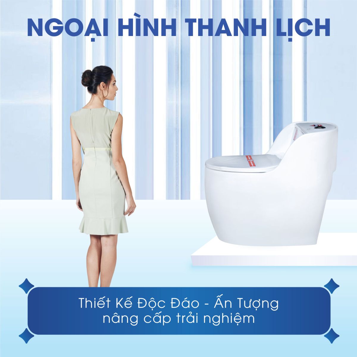 Bồn Cầu Trứng 1 Khối Fotari F-1997 3