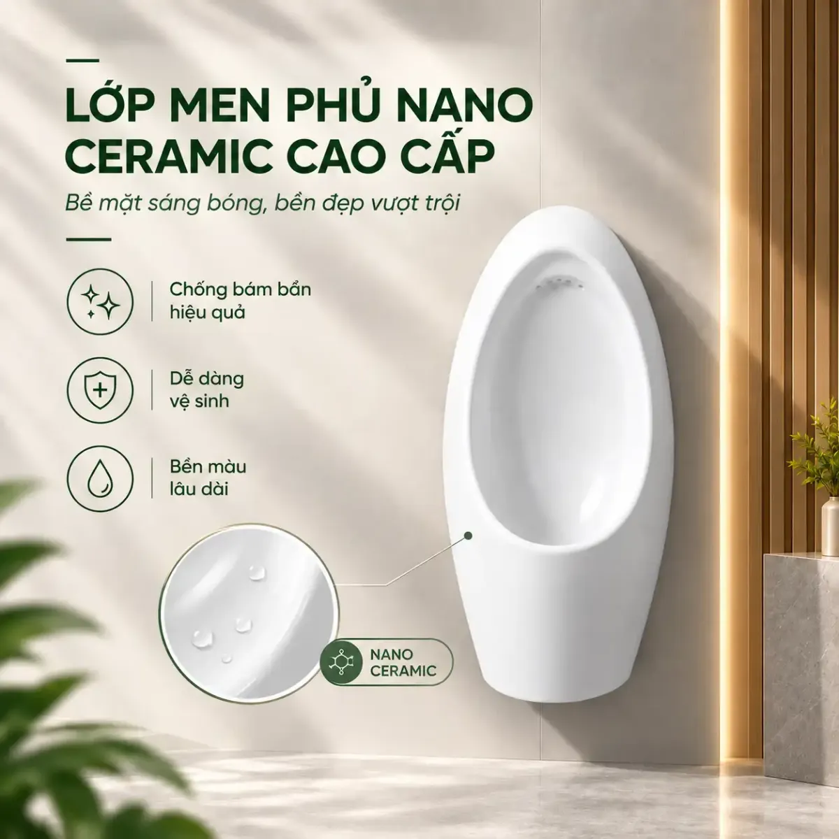 Bồn cầu nguyên khối nano ceramic BT02
