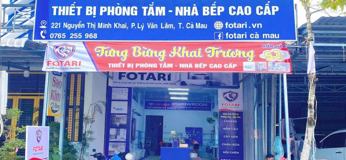 Showroom Thiết Bị Phòng Tắm Fotari Cà Mau