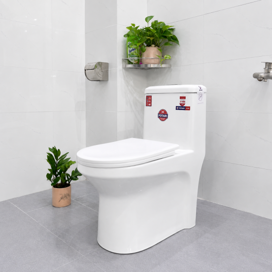 Bồn Cầu Sứ Liền Khối Fotari 1330
