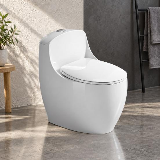 Bồn Cầu Sứ Fotari 1 Khối Nano Ceramic Model 1668