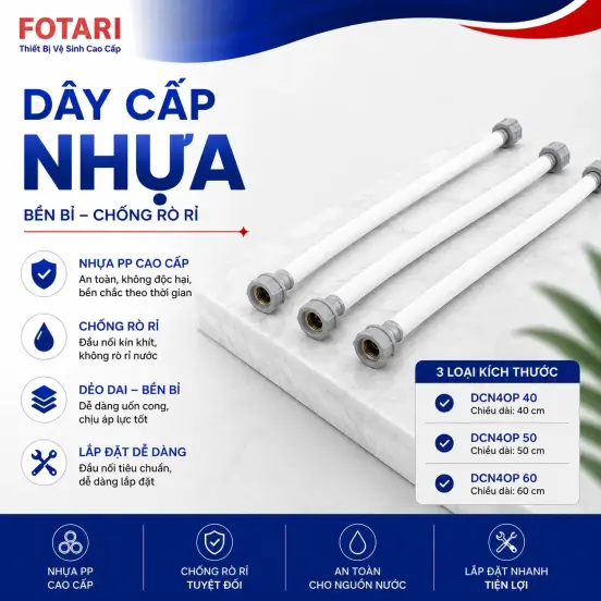 Dây Cấp Nước Nhựa Fotari DCN