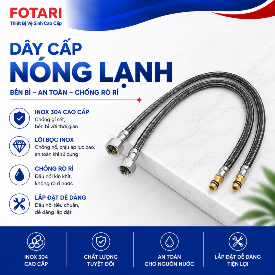 Dây Cấp Nước Nóng Lạnh Fotari DCN-NL